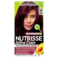 Garnier Nutrisse Acai Berry BR1 Deepest Intense Burgundy Permanent Haircolor, one applicion