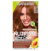 Garnier Nutrisse Caramel Chocolate B4 Golden Mahogany Brown Permanent Haircolor, one application