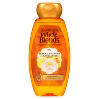 Garnier Whole Blends Shampoo with Moroccan Argan & Camellia Oils Extracts For Dry Hair, 12.5 fl. oz.