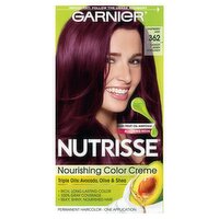 Garnier Nutrisse Raspberry Jam 362 Darkest Berry Burgundy Permanent Haircolor, one application