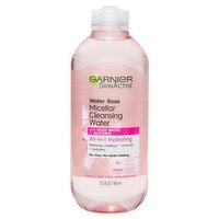 Garnier SkinActive Water Rose Micellar Cleansing Water, 13.5 fl oz, 13.5 Fluid ounce