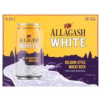 Allagash White Belgian-Style Wheat Beer, 12 fl oz, 12 count