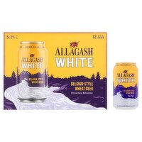 Allagash White Belgian-Style Wheat Beer, 12 fl oz, 12 count