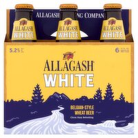 Allagash White Belgian-Style Wheat Beer, 12 fl oz, 6 count