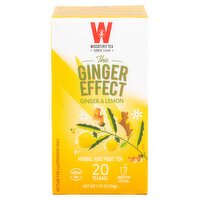 Wissotzky Tea Ginger & Lemon Herbal and Fruit Tea, 20 count, 1.27 oz