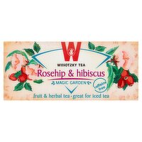 Wissotzky Tea Magic Garden Rosehip & Hibiscus Fruit & Herbal Teas, 20 count, 2.11 oz