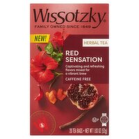 Wissotzky Red Sensation Herbal Tea Bags, 20 count, 1.83 oz