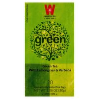 Wissotzky Tea Green Tea Bags with Lemongrass & Verbena, 20 count, 1.06 oz