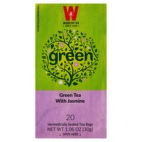Wissotzky Tea Green Tea Bags with Jasmine, 20 count, 1.06 oz
