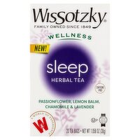 Wissotzky Wellness Sleep Herbal Tea Bags, 20 count, 1.058 oz