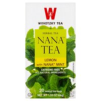Wissotzky Tea Lemon with Nana Mint Herbal Tea Bags, 20 count, 1.55 oz