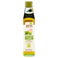 Zeta Basil & Garlic Flavored Cooking & Seasoning Oil, 8.45 fl oz