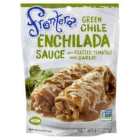 Frontera Medium Green Chile Enchilada Sauce with Roasted Tomatillo and Garlic, 8 oz