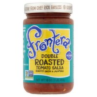 Frontera Medium Double Roasted Tomato Salsa, 16 oz, 16 Ounce