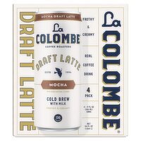 La Colombe Mocha Draft Latte Coffee Roasters Real Coffee Drink, 9 fl oz, 4 count