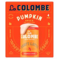 La Colombe Coffee Workshop Pumpkin Spice Cold Brew & Milk Draft Latte, 9 fl oz, 4 count