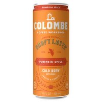 La Colombe Coffee Workshop Pumpkin Spice Cold Brew with Milk Frothy & Creamy Draft Latte, 11 fl oz