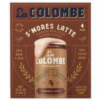 La Colombe Draft Latte S'mores Latte Real Coffee Drink Limited Edition, 9 fl oz, 4 count
