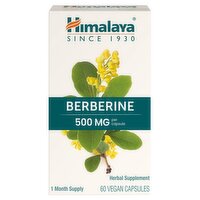 Himalaya Berberine 500 mg Herbal Supplement, 60 count