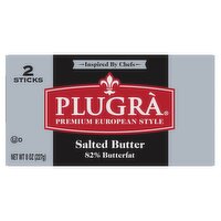 Plugrá Premium European Style Salted Butter, 2 count, 8 oz, 8 Ounce