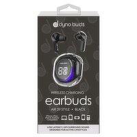 Dyno Buds Air 39 Style Black Wireless Charging Earbuds