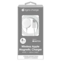Dyno Charge 4 ft. White USB-A Cable Wireless Apple Watch Magnetic Charger