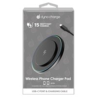 Dyno Charge USB-C Port & Charging Cable Wireless Phone Charger Pad