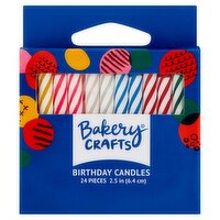 Bakery Crafts 2.5 In Birthday Candles, 24 count