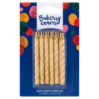 Bakery Crafts Birthday Candles, 12 count