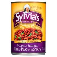 Sylvia's Restaurant Specially-Seasoned Field Peas with Snaps, 15 oz, 15 Ounce