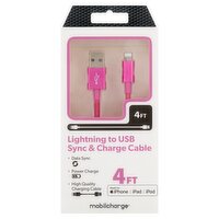 Mobilcharge 4ft Lightning to USB Sync & Charge Cable