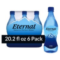 Eternal Nature's Perfect Water Naturally Alkaline Spring Water, 20.2 fl oz, 6 count, 120 Fluid ounce