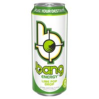 Bang Energy Lime Pop Drop Energy Drink, 16 fl oz