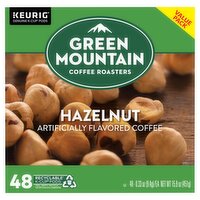 Green Mountain Coffee Roasters Hazelnut Coffee K-Cup Pods Value Pack, 0.33 oz, 48 count