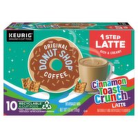 The Original Donut Shop One Step Cinnamon Toast Crunch Latte 10 Count K-Cup Pods