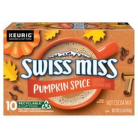 Swiss Miss Pumpkin Spice Hot Cocoa Mix K-Cup Pods, 10 count, 5.3 oz, 5.3 Ounce