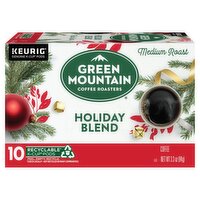 Green Mountain Coffee Roasters Holiday Blend Medium Roast Coffee K-Cup Pods, 10 count, 3.3 oz