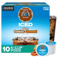 The Original Donut Shop Iced Duos Cookies + Caramel Coffee K-Cup Pods, 10 count, 4.0 oz