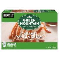 Green Mountain Coffee Roasters Caramel Vanilla Cream Coffee K-Cup Pods, 10 count, 3.3 oz, 3.3 Ounce