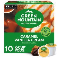 Green Mountain Coffee Roasters Caramel Vanilla Cream Coffee K-Cup Pods, 10 count, 3.3 oz