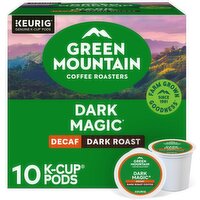 Green Mountain Coffee Roasters Dark Magic Decaf Dark Roast Coffee K-Cup Pods, 10 count, 4.0 oz