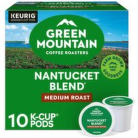 Green Mountain Coffee Roasters Nantucket Blend Medium Roast Coffee K-Cup Pods, 10 count, 3.3 oz