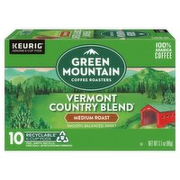 Green Mountain Coffee Roasters Vermont Country Blend Medium Roast K-Cup Pods, 10 count, 3.1 oz