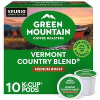 Green Mountain Coffee Roasters Vermont Country Blend Medium Roast K-Cup Pods, 10 count, 3.1 oz