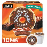 The Original Donut Shop Brown Butter Brownie Coffee K-Cup Pods Limited Edition, 10 count, 3.3 oz