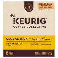 Keurig Coffee Collective Medium Roast Coffee K-Cup Pods, 8 count, 3.9 oz, 3.9 Ounce