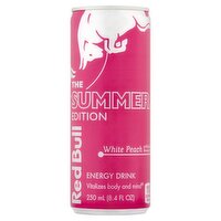 Red Bull The Summer Edition White Peach Energy Drink, 8.4 fl oz