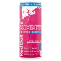 Red Bull The Summer Edition Sugarfree White Peach Energy Drink, 8.4 fl oz