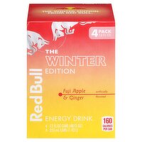 Red Bull The Winter Edition Fuji Apple & Ginger Energy Drink, 12 fl oz, 4 count 