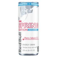 Red Bull The Spring Edition Sugarfree Cherry Sakura Energy Drink, 8.4 fl oz